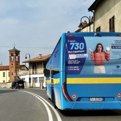 Pubblicità dinamica autobus Provincia di Cuneo