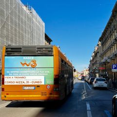 Pubblicità dinamica autobus Cuneo