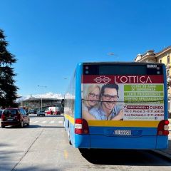 Pubblicità dinamica autobus Provincia di Cuneo
