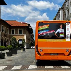 Pubblicità dinamica autobus Bra