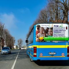 Pubblicità dinamica autobus Provincia di Alessandria