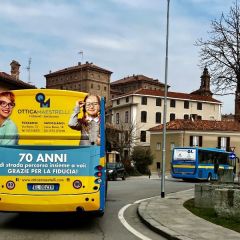 Pubblicità dinamica autobus Provincia di Cuneo