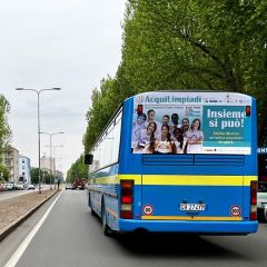Pubblicità dinamica autobus Provincia di Alessandria