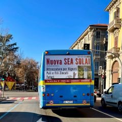 Pubblicità dinamica autobus Provincia di Alessandria