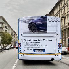 Pubblicità dinamica autobus Provincia di Cuneo