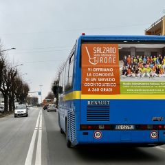 Pubblicità dinamica autobus Provincia di Cuneo