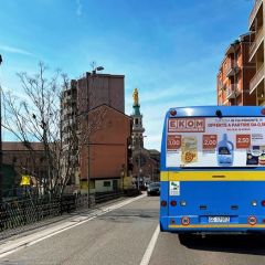 Pubblicità dinamica autobus Provincia di Alessandria