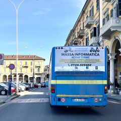 Pubblicità dinamica autobus Provincia di Alessandria