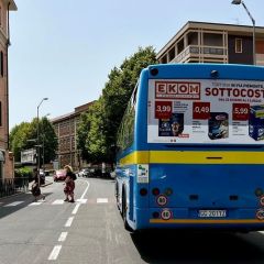 Pubblicità dinamica autobus Provincia di Alessandria