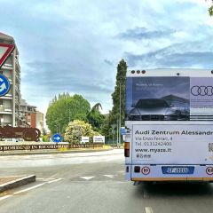 Pubblicità dinamica autobus Provincia di Alessandria