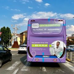 Pubblicità dinamica autobus Provincia di Alessandria